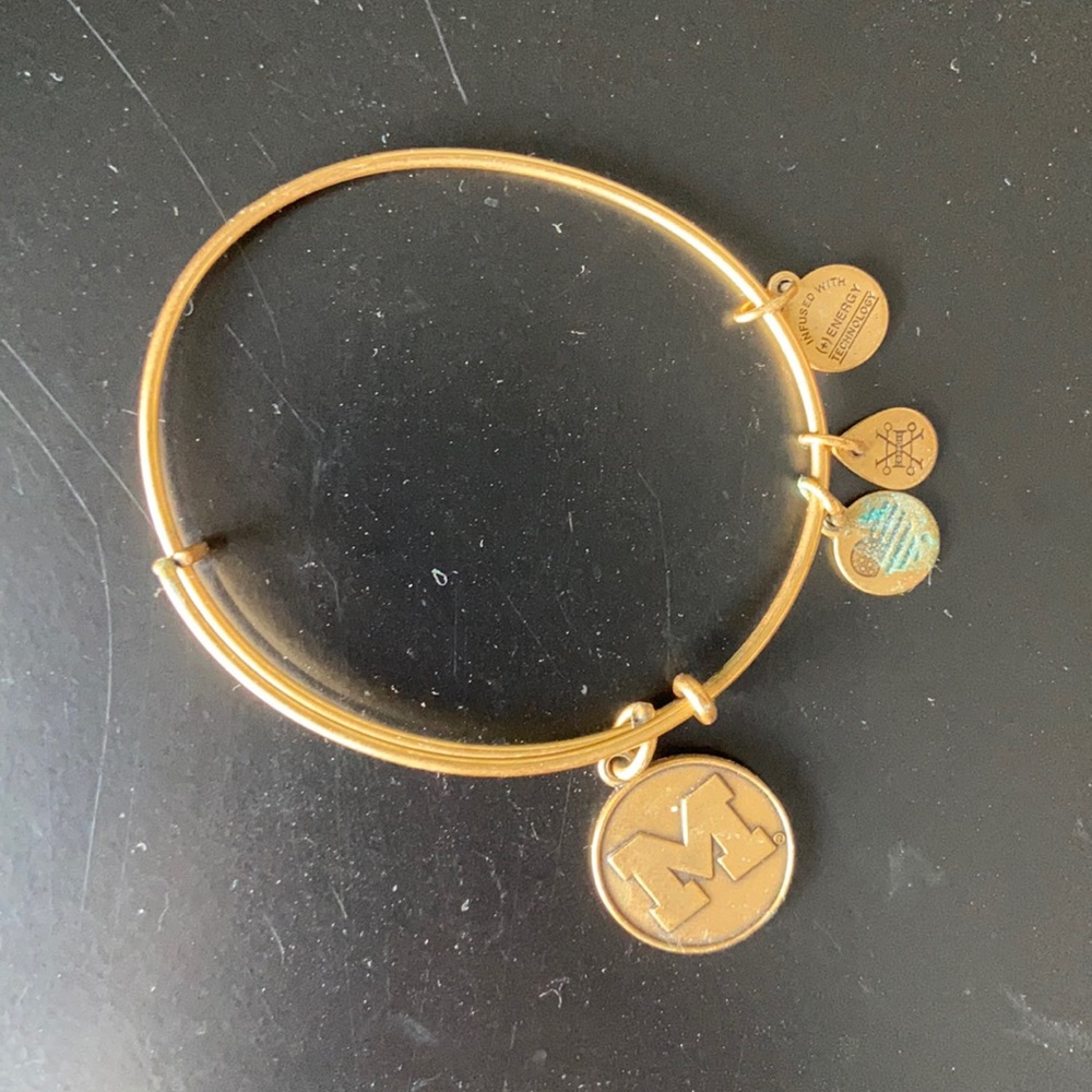 Alex and Ani bangle w/ University of Michigan logo